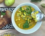 A picture of step 9 of Pumpkin Corn Soup.