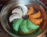 আখরোটের পুর ভরা তিরঙ্গা পুলি(akhroter pur bhora tironga puli recipe in Bengali) রেসিপি ধাপ - 20 ছবি