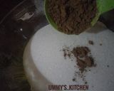 A picture of step 3 of Moist Chocolate cake.