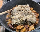 Une image de l'étape 6 de Purée de fèves et aubergines aux épices et persil.