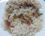 Foto del paso 4 de la receta: Timbal de arroz blanco con champiñones y jamón