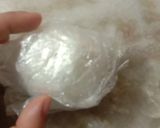 A picture of step 5 of Mozzerella cheese.