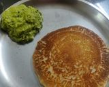 A picture of step 8 of Instant rava coconut puda/aapam (pancake) with coconut chatani.