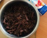 Hình bước làm 1 của món Nama chocolate  đắng chuẩn Nhật