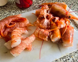 Foto del paso 2 de la receta: Arroz meloso con gambas y pimiento rojo