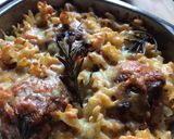 A picture of step 6 of Cheesy Meatball and Pasta bake.