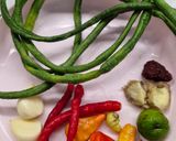 Foto langkah ke 1 dari resep Pencok Kacang Panjang Tempe.