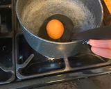 A picture of step 1 of Japanese egg sandwich - Tamago sando 🐣.