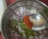 A picture of step 1 of Onion Parantha.