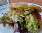 Foto del paso 11 de la receta: Arepa🫓 rellena de berenjena🍆 ahumada, vegetales🧅🍅🥙 y aderezo🤔