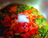 A picture of step 2 of One Pot Cooking (Vegetables Daliya Pulao).