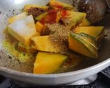 A picture of step 3 of Red pumpkin curry (vidharbh style).