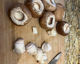 A picture of step 1 of Pepper and salt night market chestnut mushroom 🍄.