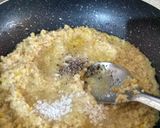 A picture of step 4 of Cracked Dryfruit Wheat Halwa.