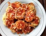 Foto langkah ke 2 dari resep Terong crispy saus thai.