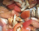 Foto del paso 4 de la receta: Pastas con verduras y pollo salteado