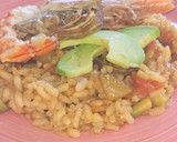 Foto del paso 9 de la receta: Arroz seco de verduras, gambas y aguacate
