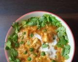 A picture of step 3 of Matar paneer.
