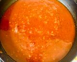 A picture of step 5 of Moussaka with red lentils.