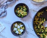 Une image de l'étape 4 de Crumble de courgettes chèvre.