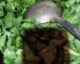 A picture of step 3 of Aluu palak.