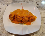 Foto del paso 9 de la receta: Pimientos del piquillo rellenos de carne en salsa de pimientos