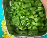 A picture of step 2 of 4 veggie sandwich.
