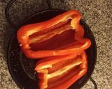 Foto del paso 1 de la receta: Morrones rellenos con verdeo