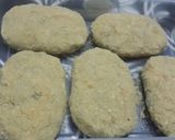 A picture of step 3 of Chicken Kobiraji/ Cutlets wrapped in an egg nest.