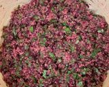 A picture of step 1 of Beetroot Spinach Quinoa cutlets.