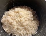 A picture of step 2 of Coconut Rice.