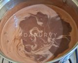 Foto langkah ke 2 dari resep Puding Coklat Chocochip Vla Vanilla.