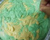 Kek Marble Pandan Vanilla (Tanpa Oven)