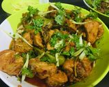A picture of step 4 of Chicken Koyla Karahi.