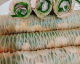 Hình bước làm 5 của món Phở sắn cuộn tôm thịt