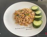A picture of step 3 of Stir Fried Chicken with Basil.
