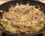 A picture of step 3 of Risotto with leeks, mushrooms & Parmesan crisps.