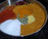 A picture of step 3 of Green Mango Pickle.