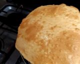 A picture of step 6 of Poori 😋💛.