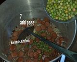 A picture of step 3 of Sausage fried rice.