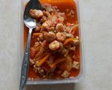 Foto langkah ke 6 dari resep Udang Tempe Asem Manis Pedas.
