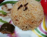 A picture of step 6 of Jeera rice.