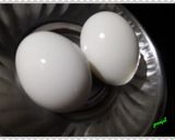 A picture of step 2 of Deviled Eggs .