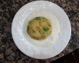 Foto del paso 3 de la receta: Tortitas de garbanzos y guisantes con aceite de pistachos