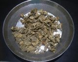 A picture of step 1 of Kathiyawadi vagharelo rotlo.