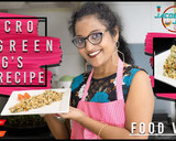 மைக்ரோ கிரீன் ரெசிபி: பச்சைப்பயிறு கீரை முட்டை பொரியல் (Micro green recipe in tamil) ரெசிபி ஸ்டேப் 5 புகைப்படம்