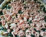 Une image de l'étape 5 de Quiche saumon épinards et chèvre.