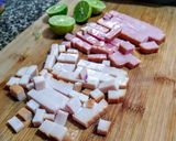 Foto del paso 1 de la receta: REPOLLO MORADO y Jamón de Cerdo🐽 y Pavo🦃...!