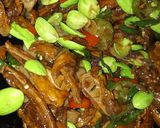 Foto langkah ke 3 dari resep Ikan pari asin cabe hijau.