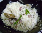 A picture of step 3 of Khushka Biryani.